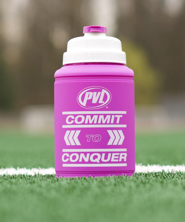 PVL® CONQUER 1.89L Flip-N-Sip Gym Jug / Bottle (Purple)