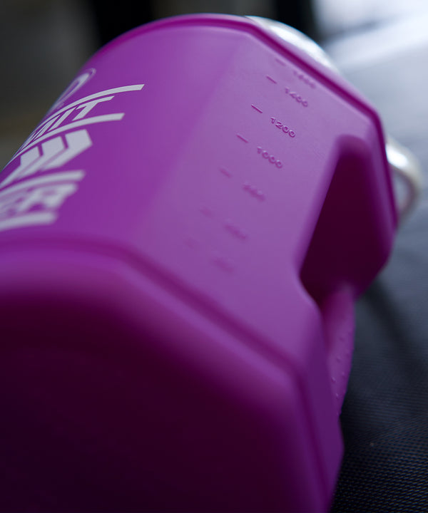 PVL® CONQUER 1.89L Flip-N-Sip Gym Jug / Bottle (Purple)