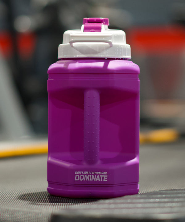 PVL® CONQUER 1.89L Flip-N-Sip Gym Jug / Bottle (Purple)