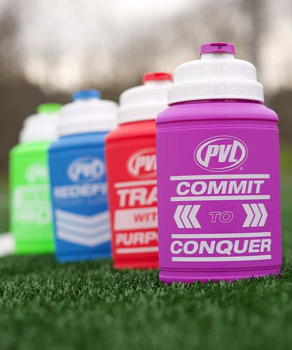 PVL® CONQUER 1.89L Flip-N-Sip Gym Jug / Bottle (Purple)