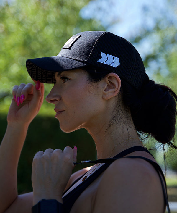 Patched Athletes Trucker Cap (Black)