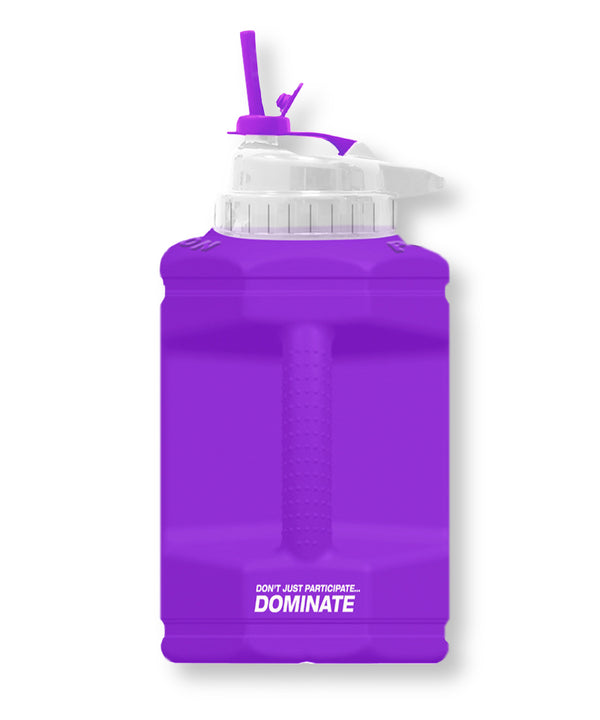 PVL® CONQUER 1.89L Flip-N-Sip Gym Jug / Bottle (Purple)