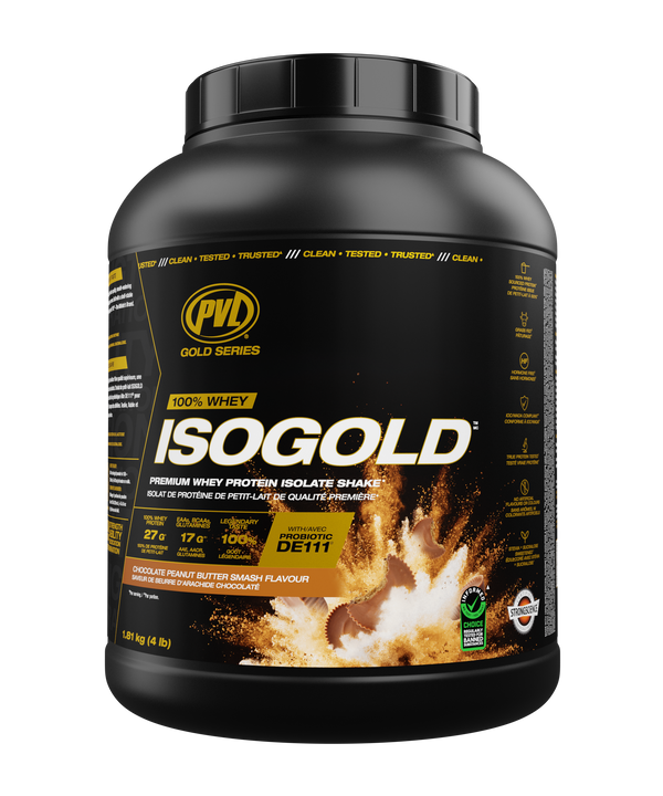 ISOGOLD 5 livres (2,27 kg) - Isolat de protéines de lactosérum de première qualité