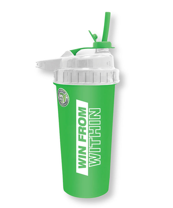 PVL® WIN 800mL Flip-N-Sip Gym Shaker Cup (Green)