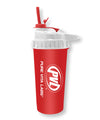 Load image into Gallery viewer, PVL® PURPOSE 800mL Flip-N-Sip Gym Shaker Cup / Bottle (Red)
