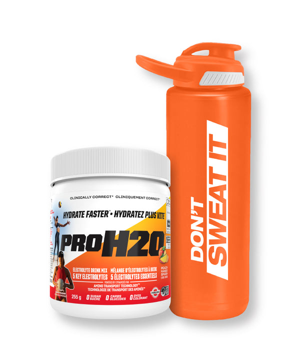 PROH2O Orange/Peach Mango Bundle (225g + FREE Squeeze Bottle)