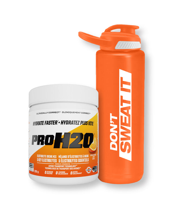 PROH2O Orange/Peach Mango Bundle (225g + FREE Squeeze Bottle)