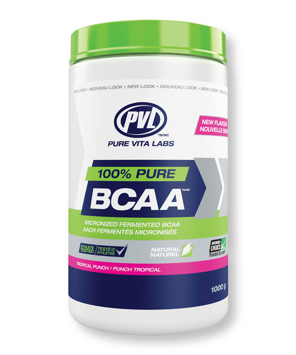 100% Pure BCAA (Micronized Fermented BCAA) – Tropical Punch - 1000g