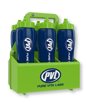 PVL Blue Water Bottle Carrier - 6 pack